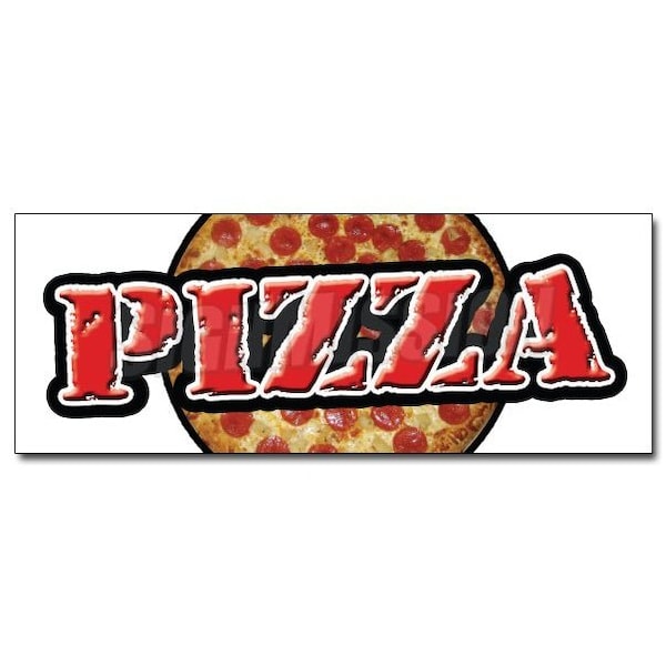 Signmission 12in PIZZA DECAL sticker shop place fresh hot slice pizzeria restaurant food, D-12 Pizza D-12 Pizza - main